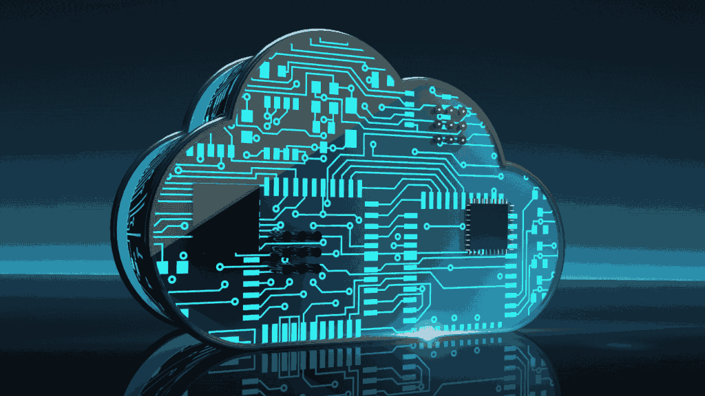 Cloud with circuit board design