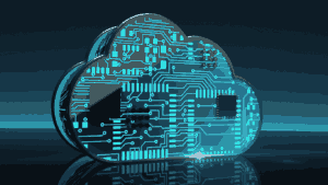 Cloud with circuit board design